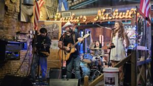 Jason Mcphail and Ingrid Griffin performing at Layla's Downtown Nashville